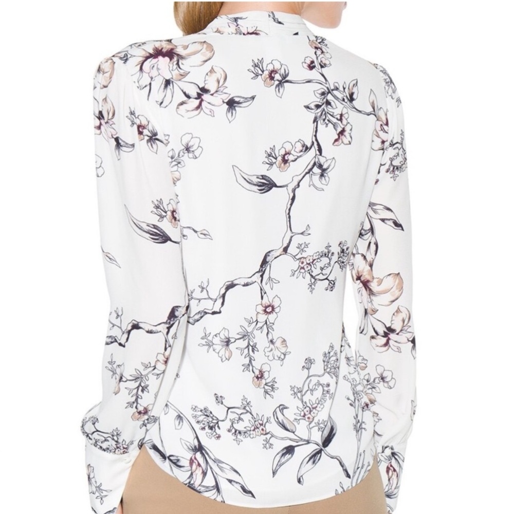WHBM FLORAL PRINT BLOUSE - Picture 2 of 11